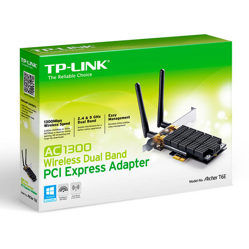 RED Wi-Fi PCI Exp TP-LINK Archer T6E AC1300 2BAND